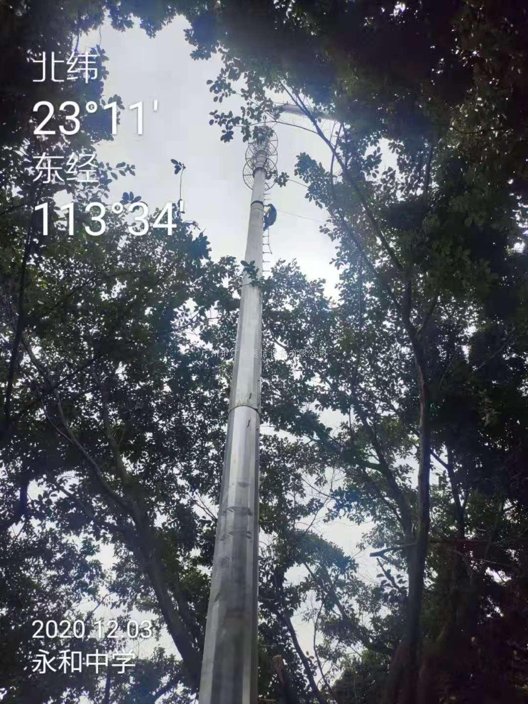 东莞市30米单管塔生产中